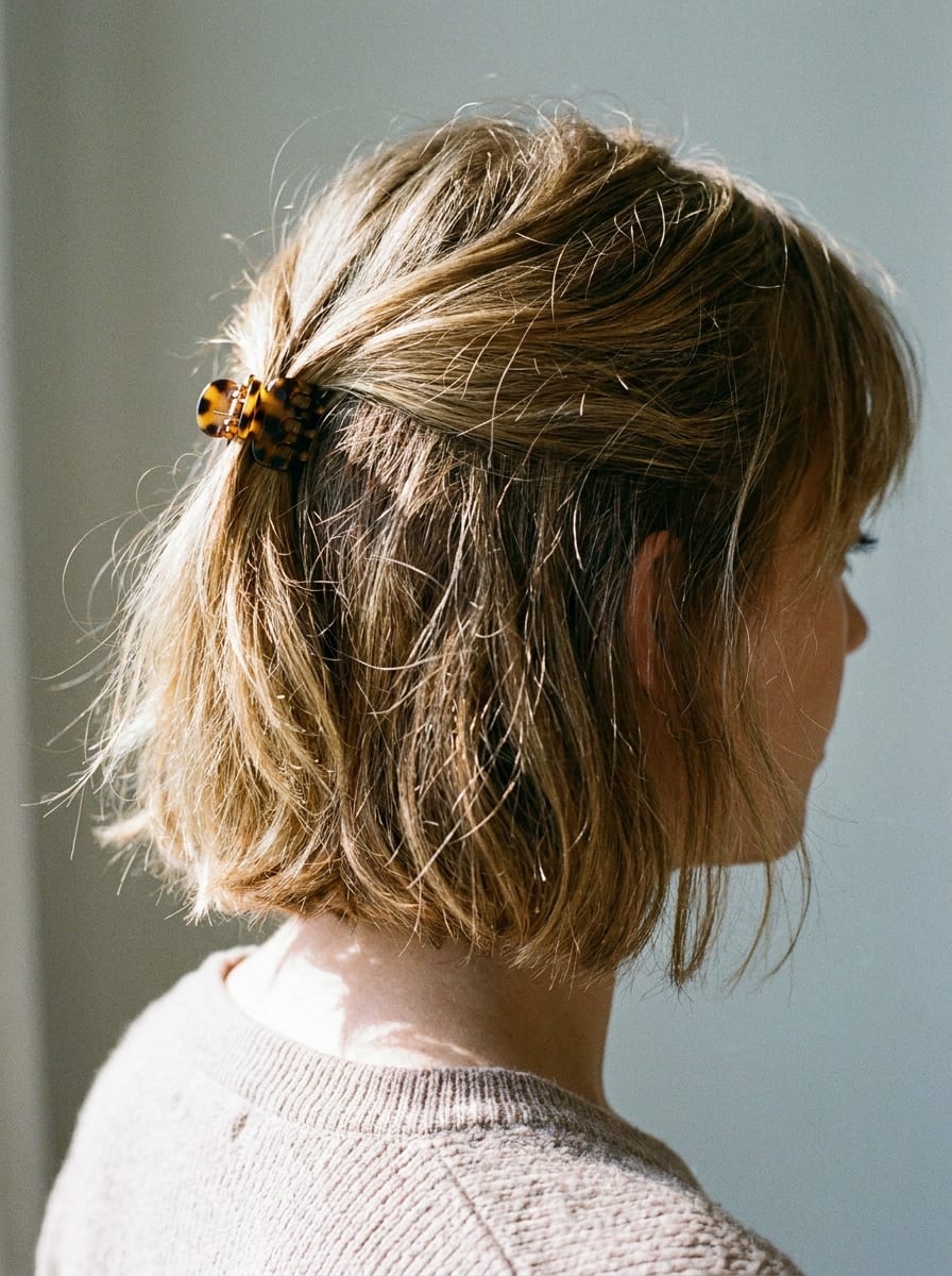 Mini Claw Clip Half-up Bob - Claw Clip Frisur
